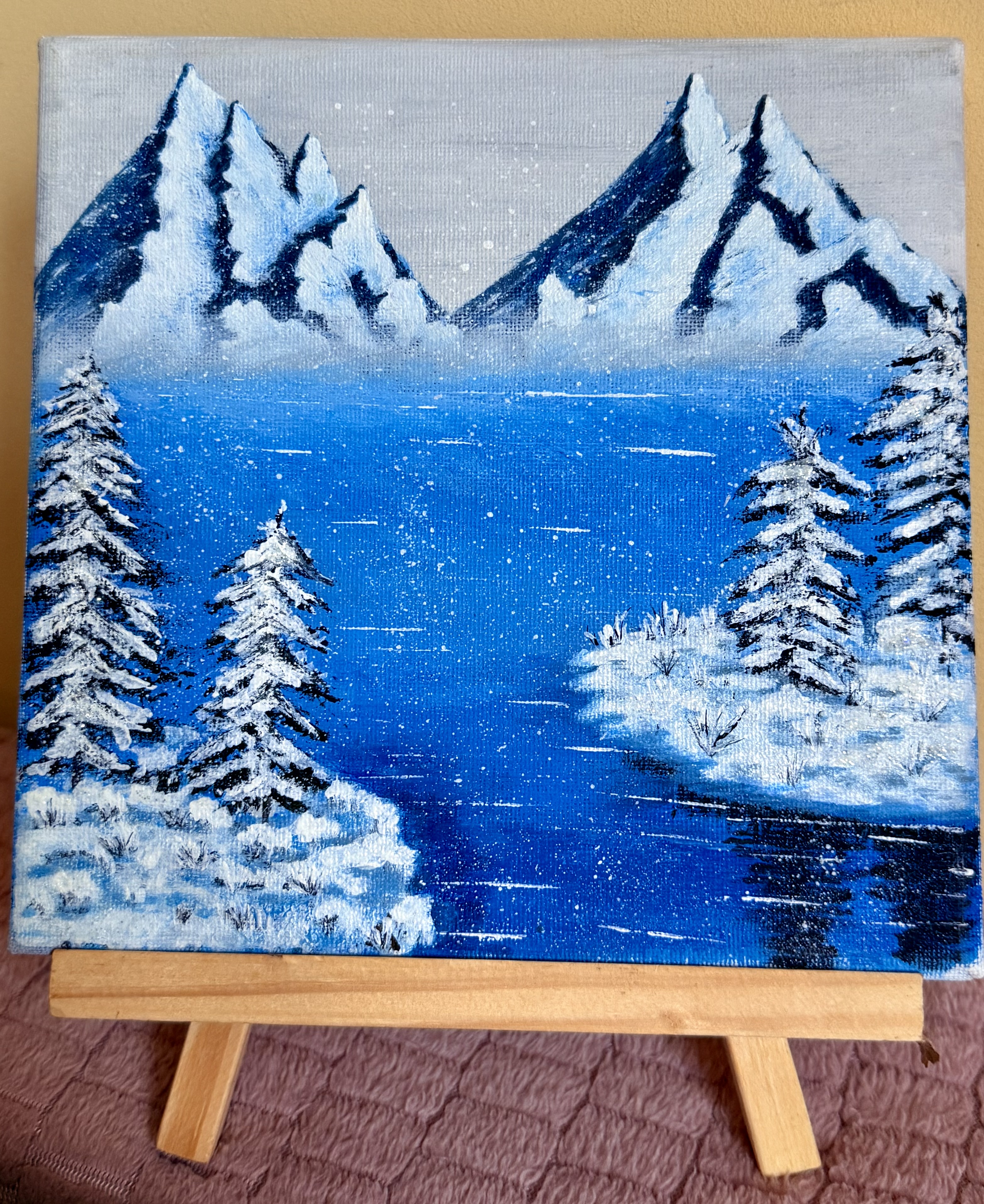 Zima - Farby akrylowe od Aga - ArtBoard