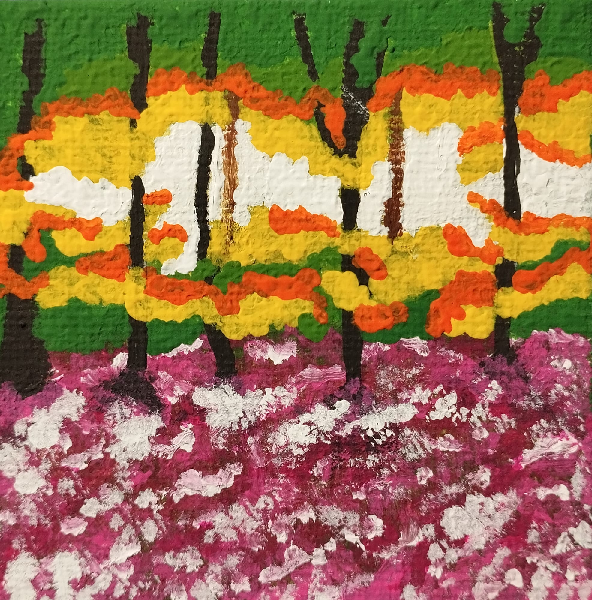 Jesienny Wrzos - acrylic od LadyBlueRaven - ArtBoard
