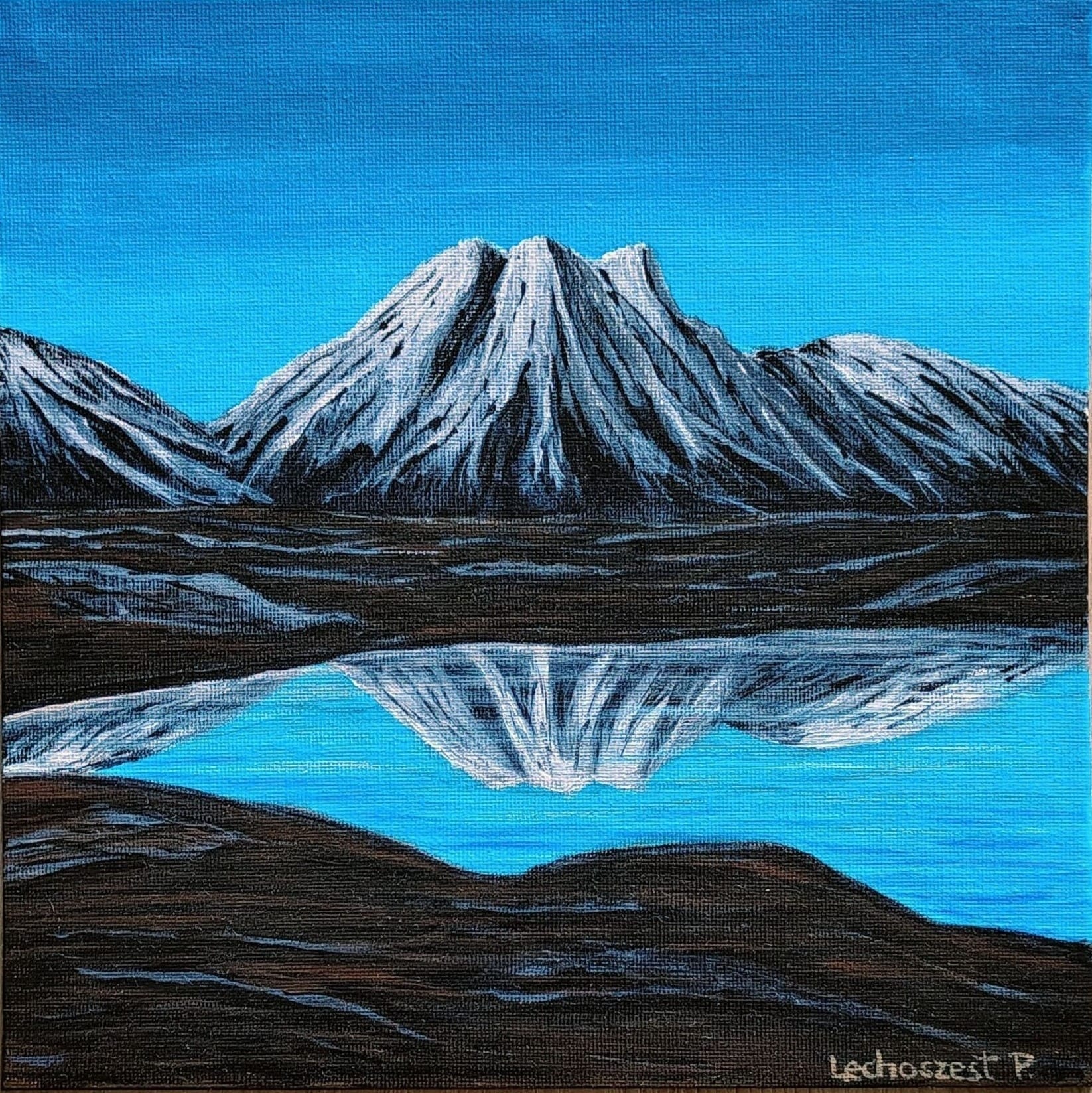 Szkocki krajobraz - acrylic od p.lechoszest.art - ArtBoard