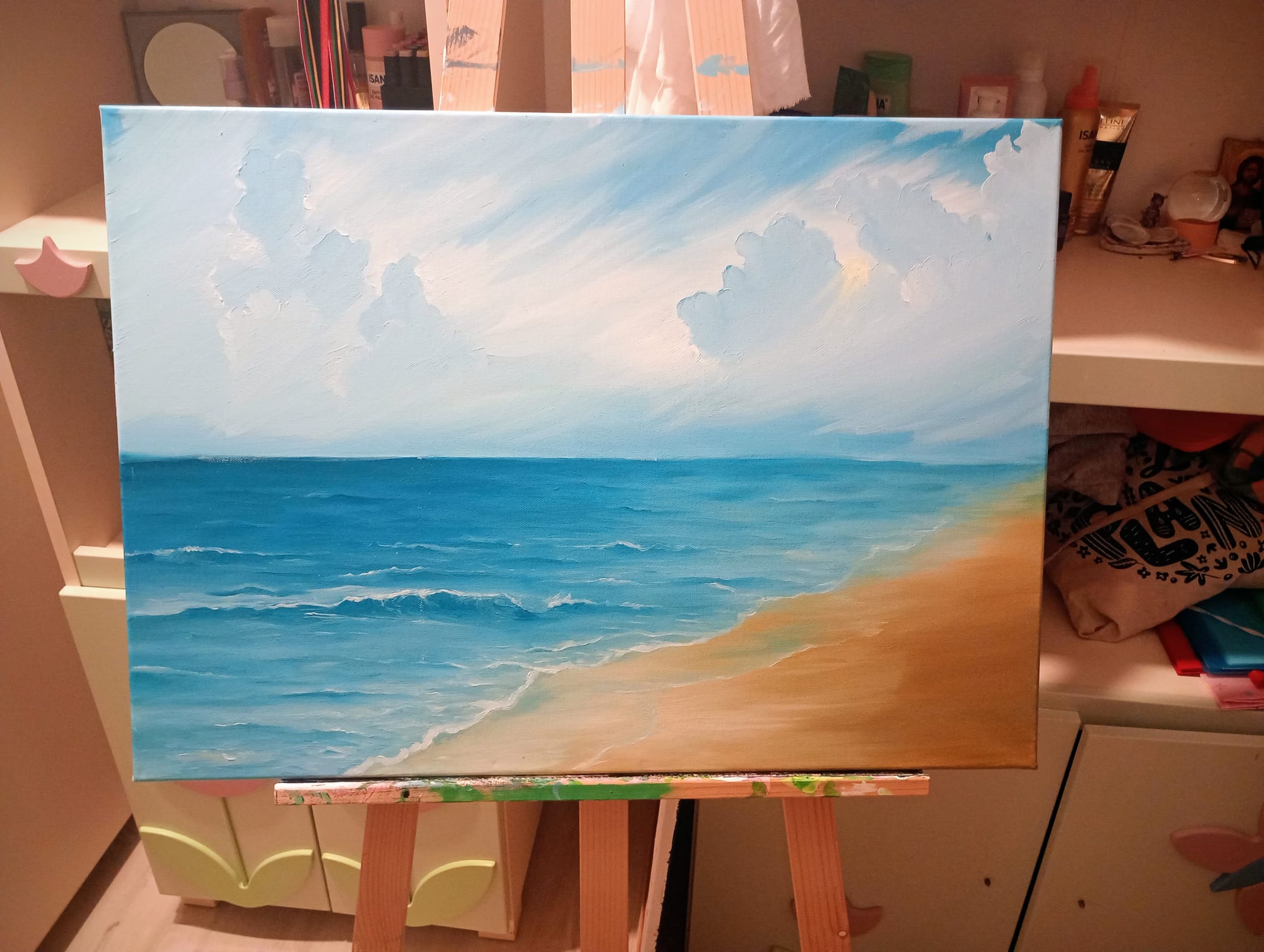 Morze jak ze zdjęcia - oil od Agata Kuklińska - ArtBoard