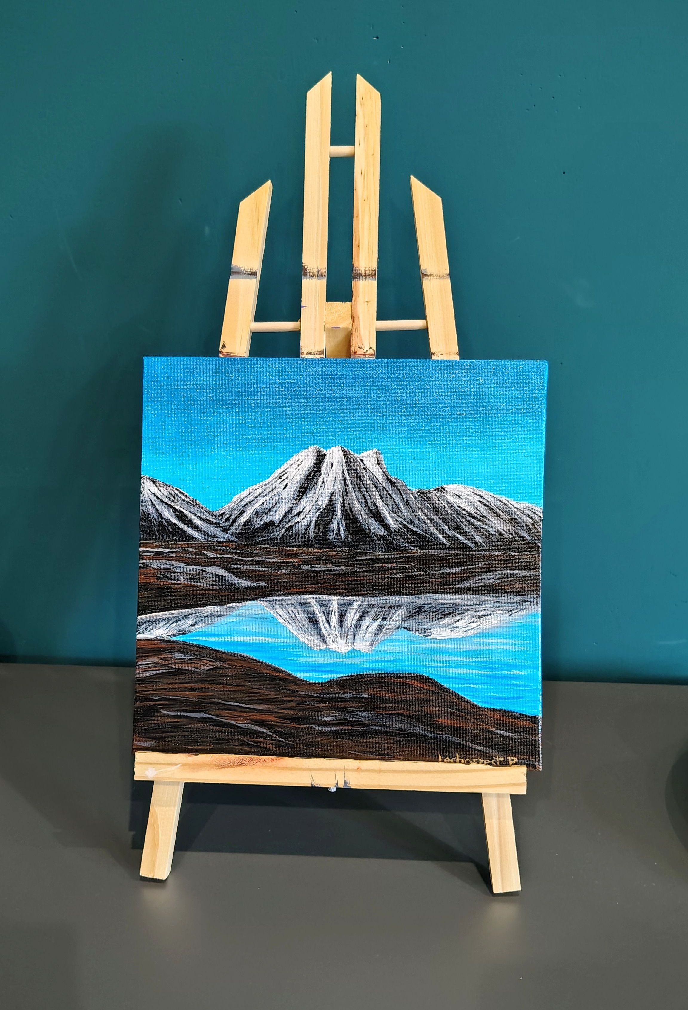 Szkocki krajobraz - Farby akrylowe od p.lechoszest.art - ArtBoard