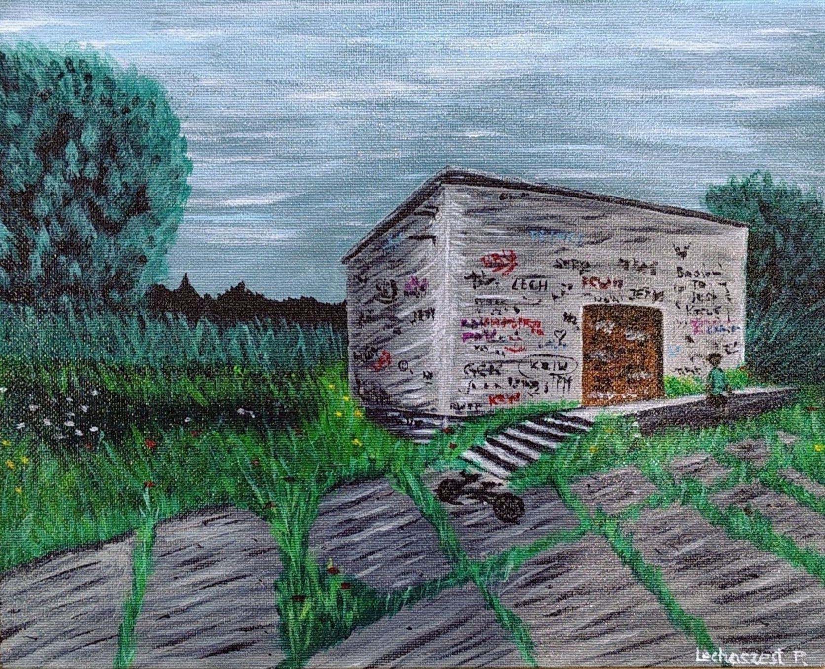 Nostalgia Pana Pawła  - Farby akrylowe od p.lechoszest.art - ArtBoard