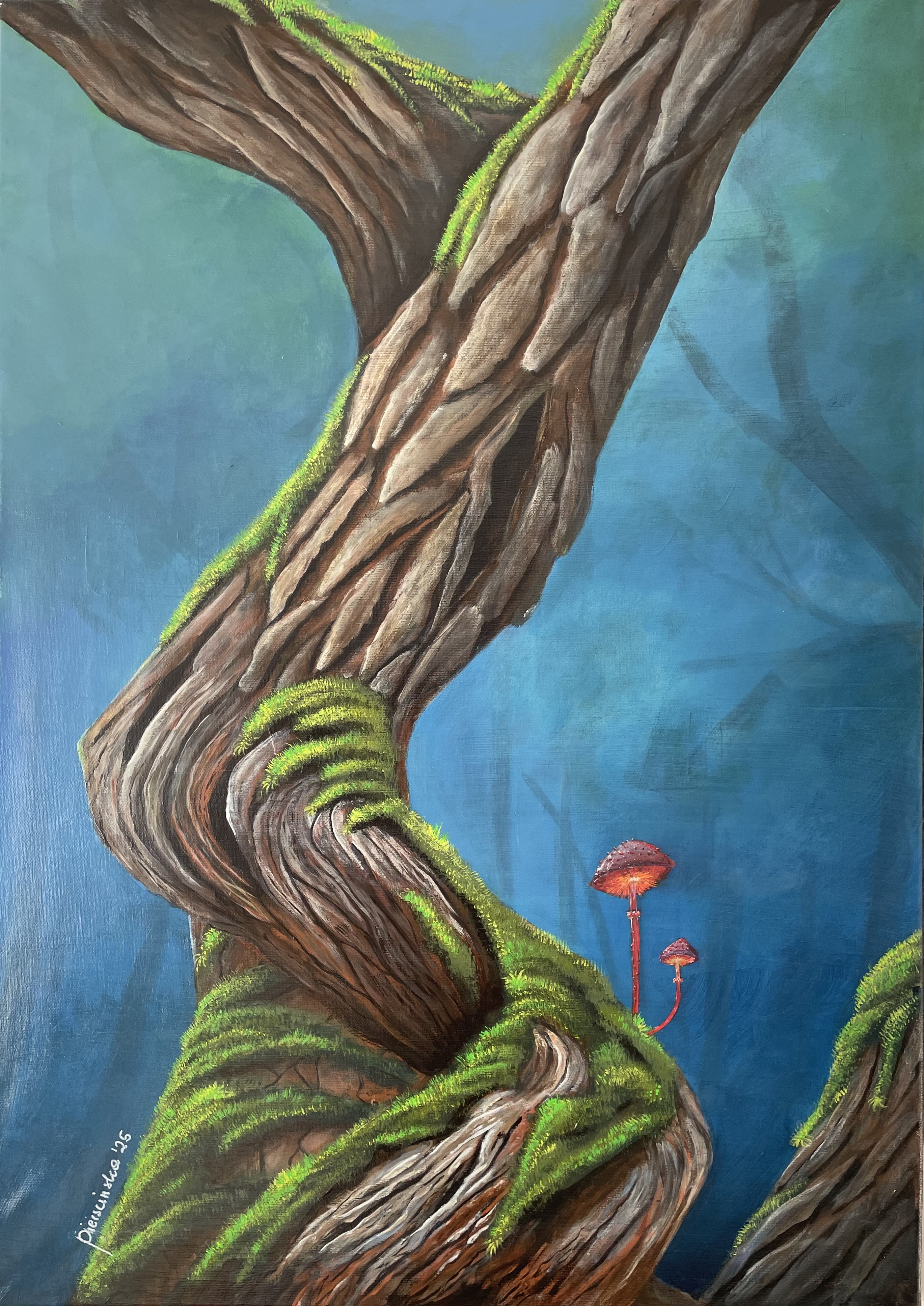 Magiczny Grzybek - Farby akrylowe od BoZenArt - ArtBoard
