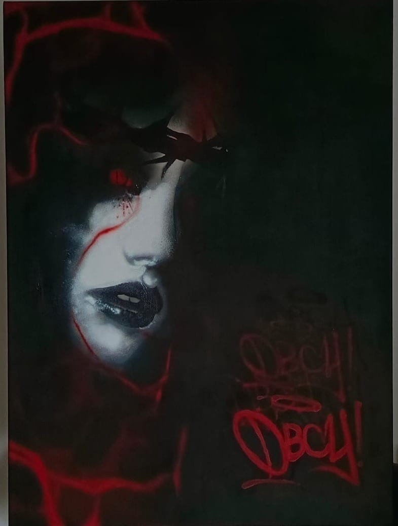 pain - Farby akrylowe, aerograf  od OBCY - ArtBoard