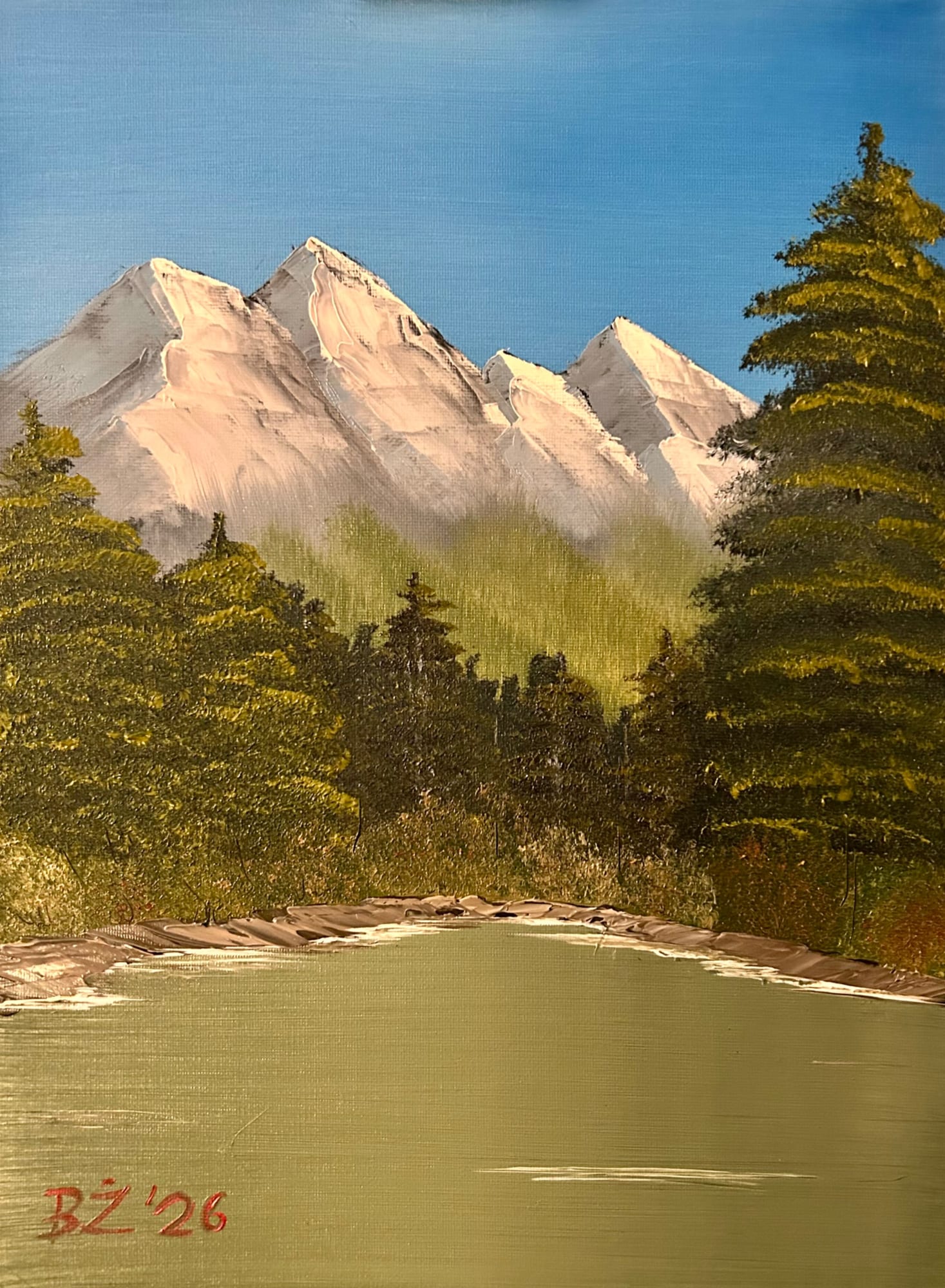 Górski krajobraz - oil od BartekZm - ArtBoard