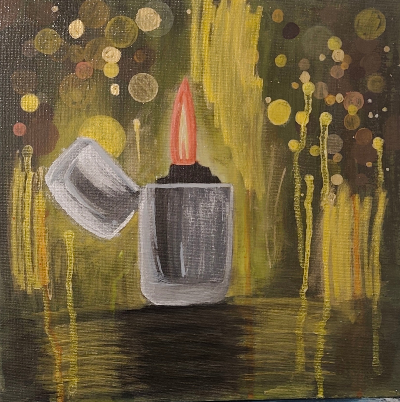 Ogień?  - Farby akrylowe od Ewelina - ArtBoard