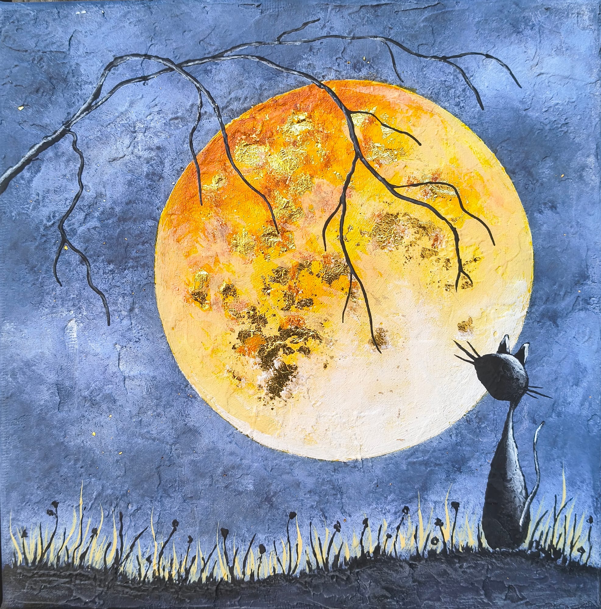 Księżyc Myśliwych  - acrylic od Kolor w obrazie - ArtBoard