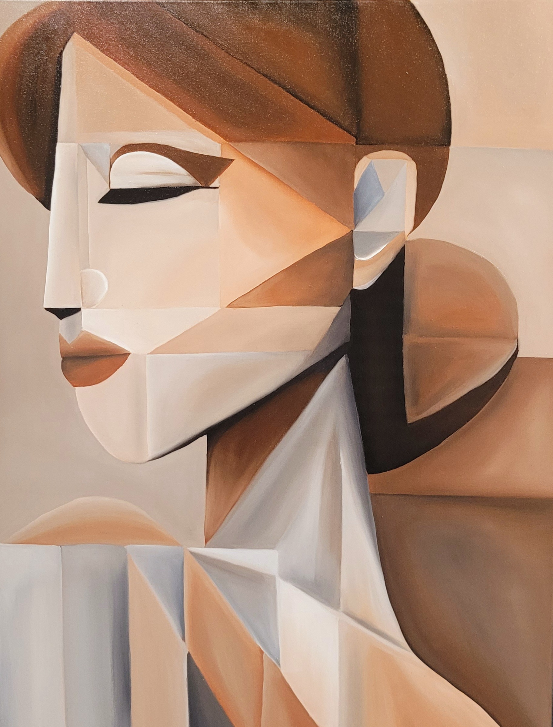 Fragment harmonii - Farby olejne od MAŁGORZATA SIEPIELA - ArtBoard