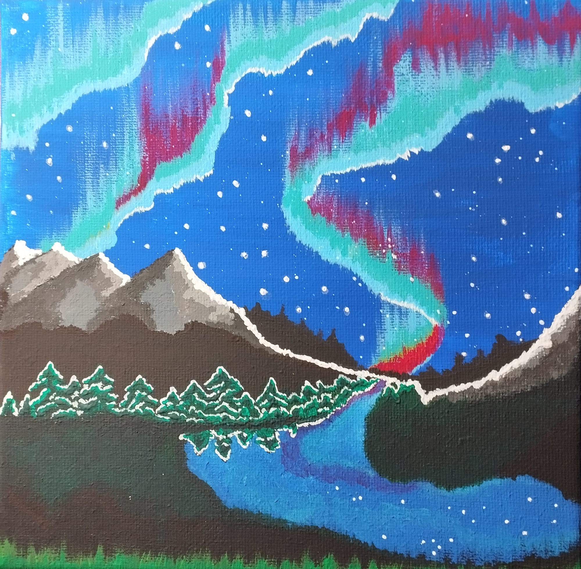 Zorza - acrylic od LadyBlueRaven - ArtBoard