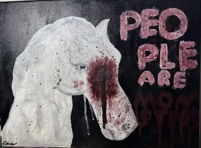 Ludzie to potwory - acrylic od anonymous - ArtBoard