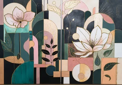 Decoflora - mixed_media od Agnieszka Kwiecień-Jasina - ArtBoard
