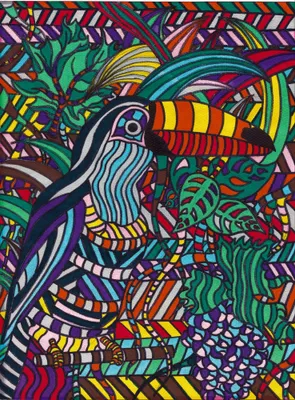 TUKAN (The Toucan) - mixed_media od Robert Mentel - ArtBoard