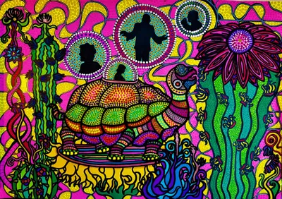 ŻÓŁW (The Tortoise) - mixed_media od Robert Mentel - ArtBoard