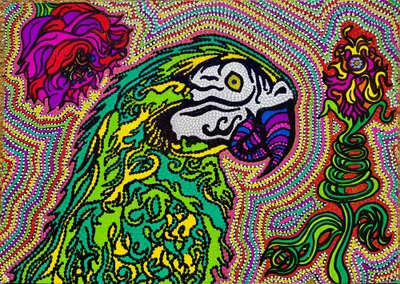 PAPUGA (The Parrot) - mixed_media od Robert Mentel - ArtBoard