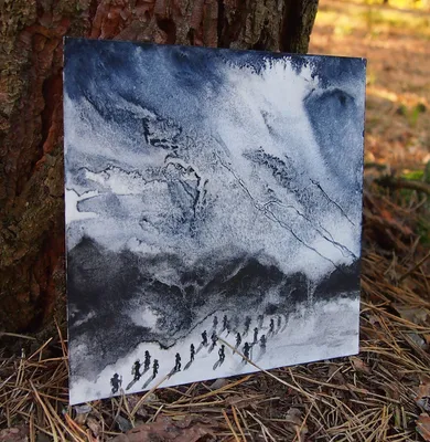 Akwarela na papierze bawełnianym w ramce. - watercolor od Stara Czaszka - ArtBoard