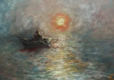 Rybak - oil od Anastazja Zalewska - ArtBoard