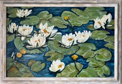 Nenufary - oil od Ewa Fijałkowska - ArtBoard