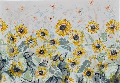 Powiew lata - acrylic od Sylwia Ciuchcińska - ArtBoard
