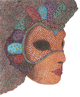 MASKA I (Mask I) - mixed_media od Robert Mentel - ArtBoard