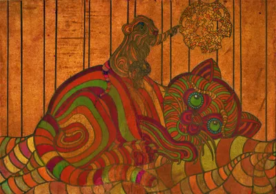 KSIĘŻYC W ZASIĘGU RĘKI (The Moon in the Reach of the Arm) - mixed_media od Robert Mentel - ArtBoard