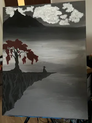 Samotność na wzgórzu  - acrylic od Adam.Art - ArtBoard