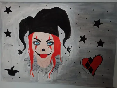 Cyrkowa dama  - acrylic od Morrigan Rose - ArtBoard