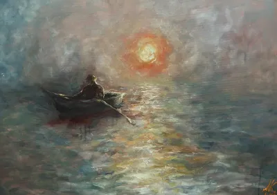 Rybak - oil od Anastazja Zalewska - ArtBoard