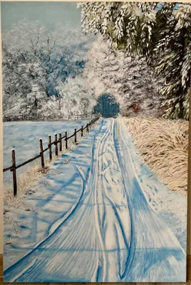 Mróz - acrylic od Sylwia89 - ArtBoard