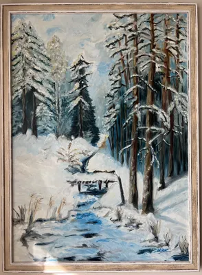Zima - oil od Ewa Fijałkowska - ArtBoard
