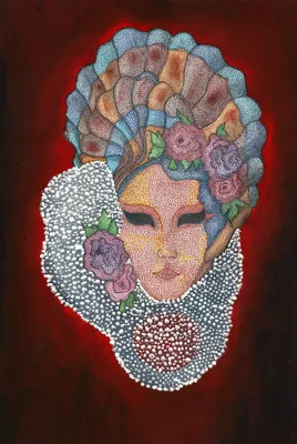 MASKA WENECKA (The Venetian Mask) - mixed_media od Robert Mentel - ArtBoard