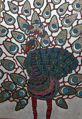 PAW (The Peacock) - mixed_media od Robert Mentel - ArtBoard