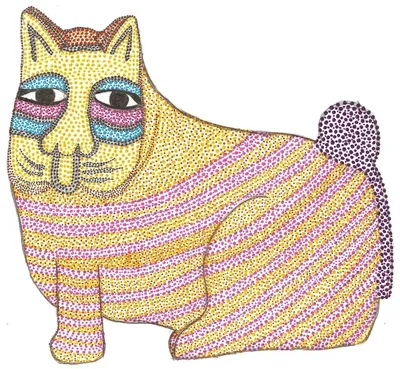 KOT (The Cat) - mixed_media od Robert Mentel - ArtBoard