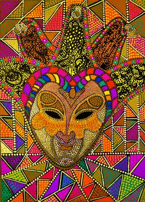 BŁAZEN (The Jester) - mixed_media od Robert Mentel - ArtBoard