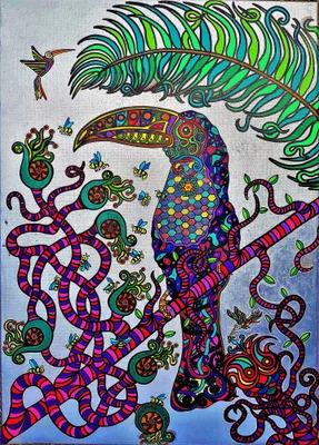 TUKAN II (The Toucan II) - mixed_media od Robert Mentel - ArtBoard