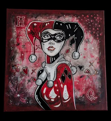 Harley Quinn Pop Art - acrylic od Kamil - ArtBoard